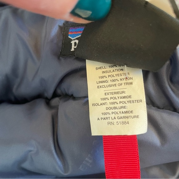 Vintage 1998 Patagonia Insulated Mountain Red Parka Jacket 65885 - Picture 7 of 12